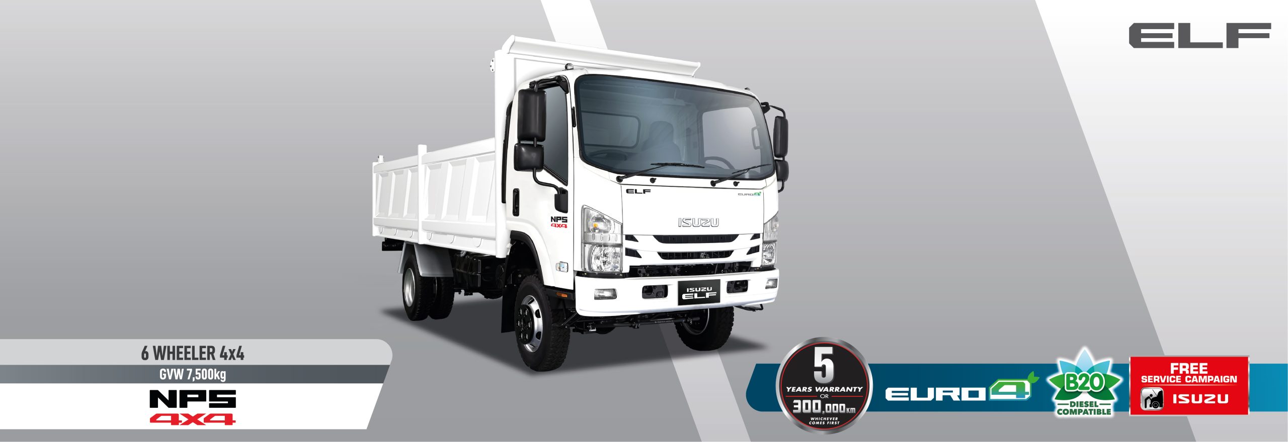 Isuzu ELF NPR Crew (GVW 7,500 kg)